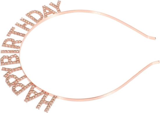 Bandeau Et Badge 8e Anniversaire Fille - Couronne Arc-en-ciel Princesse - Décoration Fête, Cadeau Anniversaire