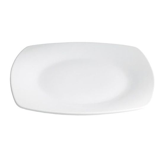 Lot De 6 Assiettes à Dessert Carrées En Porcelaine Blanche – 19 Cm – Idéal Pour Les Pâtisseries, Les Apéros Ou La Déco De Table