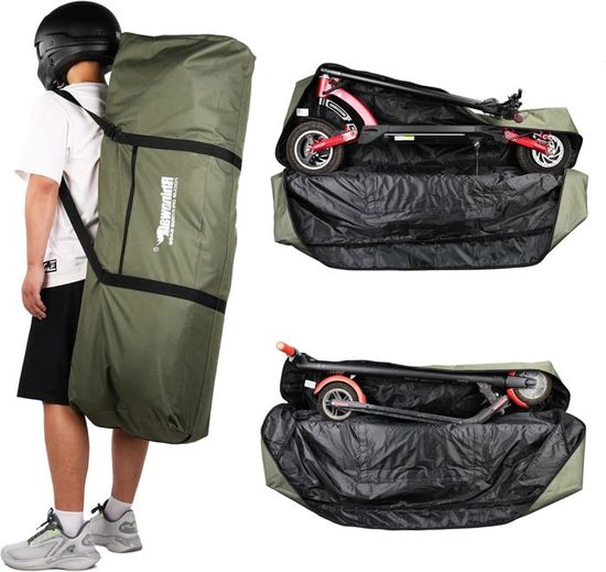 Sac De Transport Pour Scooter Électrique - Pour M365/Pro - Tissu Oxford Résistant - Bandoulière Réglable 125x45 Cm - 11