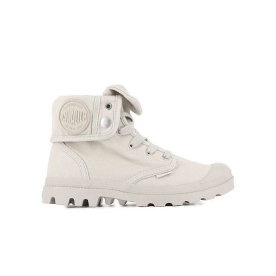 Palladium Baggy Boots - Men's Ankle-High Leather Sole Boots, Grey, Size 12