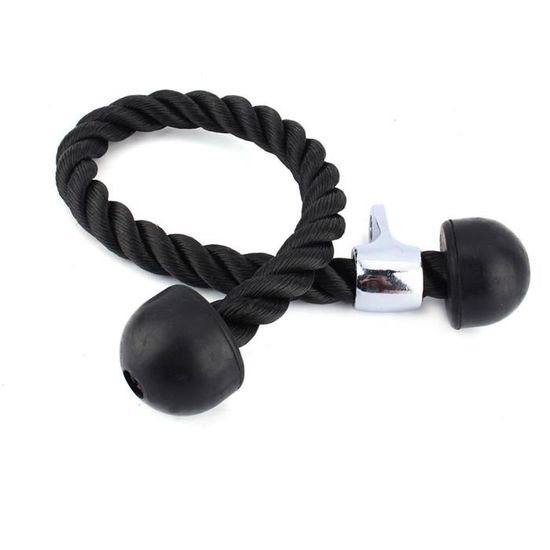 Corde à Triceps Robuste Avec Mousqueton – Accessoire Pour Machine à Câble, Gym Et Musculation