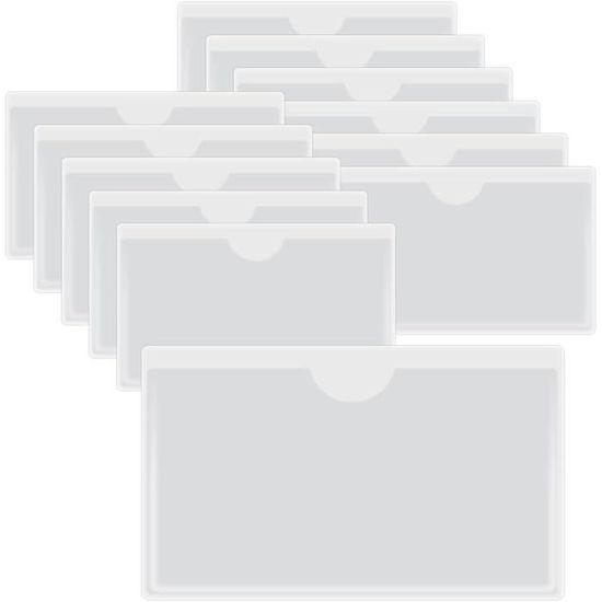 Autocollantes En Plastique Transparent-12 Pièces Pochettes De Carte  Auto-Adhésives,Avec Ouverture Sur Le Dessus,Pour Protége[x169] - -  Cdiscount Bagagerie - Maroquinerie