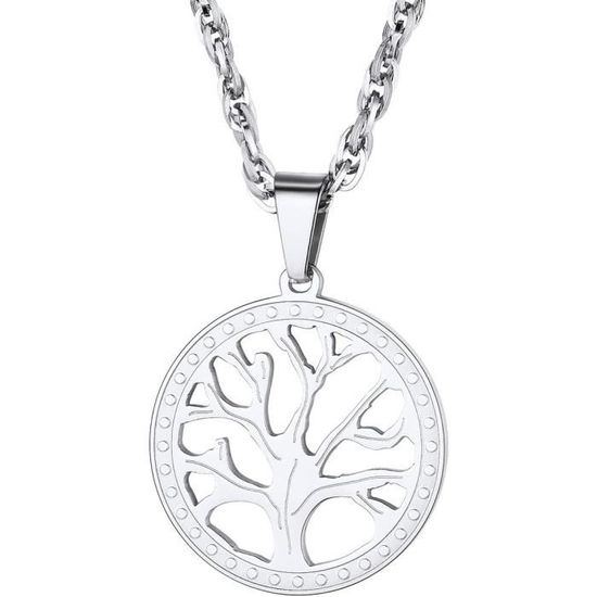 Collier Pendentif Homme Double Plaques Gravure Personnalisée Gratuite - Chaîne 55 Cm Acier Inoxydable, Style Argent/Noir Élégant Et Moderne