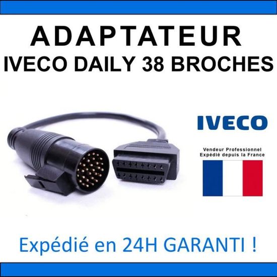 Adaptateur OBD2 Vers OBD1 Pour VAG (Audi, VW, Seat, Skoda) - Compatible Avec ELM327 - Neuf