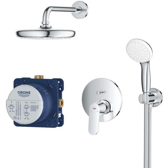 Grohe Set De Douche Avec Tempesta 210 Eurosmart Cosmopolitan 25219001 Achat Vente Douchette Flexible Set De Douche Euro C 25219001 Cdiscount