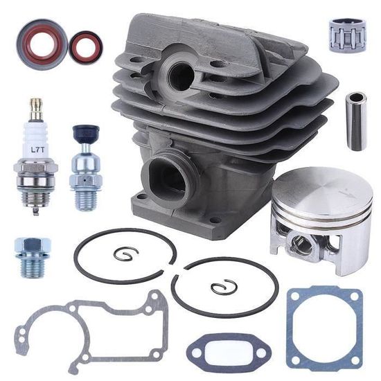 Kit Piston Cylindre 44,7mm Nikasil Pour Stihl 026 MS260 - Ensemble Complet 16 En 1 Avec Accessoires