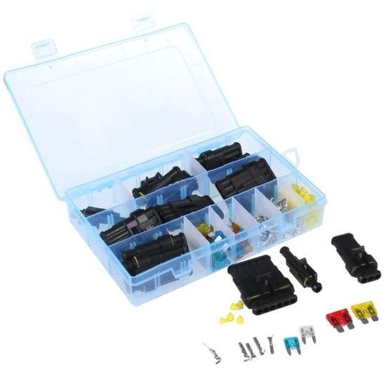 Futheda Lot De 10 Connecteurs électriques étanches IP67 3 Broches - Pour Moto, Voiture, Bateau