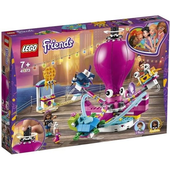 LEGO - Le manège de la pieuvre - Ensemble de fête foraine avec mini-poupées et manège rotatif