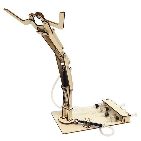 Tnfeeon Jouet Bras Mécanique Hydraulique, Bras Robot Hydraulique avec Ventouse pour Plus de 8 Ans pour la Maison (102 Jaune