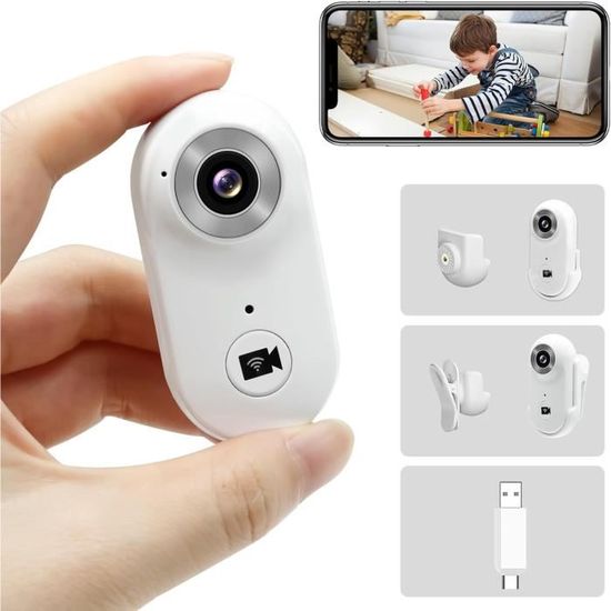 Caméra Espion WiFi Mini Cachée Dans Un Réveil - 1080P, Vision Nocturne, Détection Mouvement, Bande 5G/2.4G | Surveillance Intérieure Avec App Tuya Smart