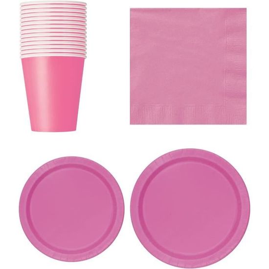 Lot De 41 Assiettes En Carton Pour Fête D'Anniversaire Princesse