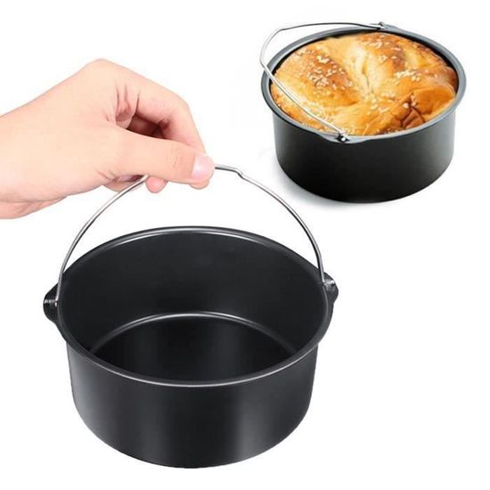 Moule à Gâteau Rond Antiadhésif – 6, 7 Ou 8 Pouces – Pour Cookeo Et Four – Acier Au Carbone, Résiste à 230°C