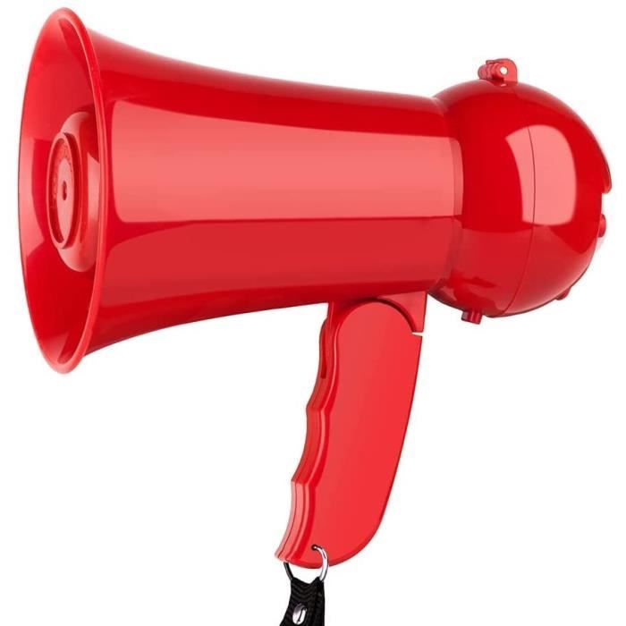 Mini klaxon Mégaphone portable avec sirène et volume réglable [38] Cdiscount TV Son Photo
