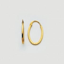 Créole Ovale Or 375/1000