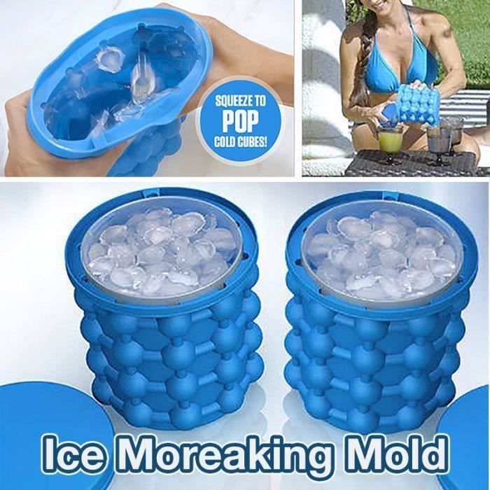 BH Nouveau Desigh Bac à Glaçon ice cube maker genie Silicone Moules Seau à Glace Ic - BHSWM824A0826