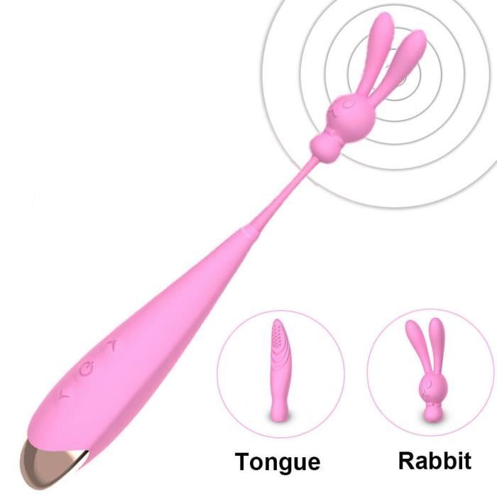 Appareil de massage,Vibromasseur clitoris à haute fréquence à P G points masseur de mamelon Vaginal puissant femelle - Type Pink