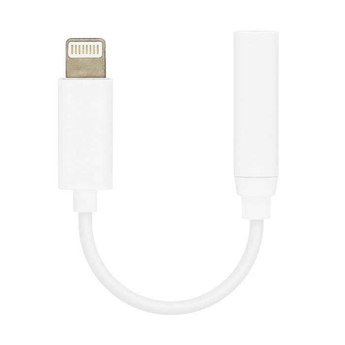 Câble Adaptateur Lightning vers câble mini jack 3,5 mm