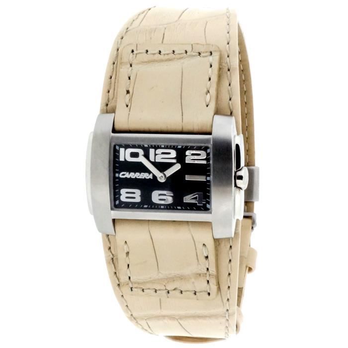 CARRERA-Montre Analogique pour Femmes à movement Quartz en Cuir-cw62012.403022
