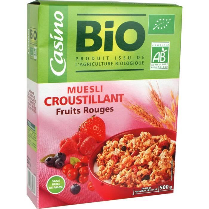 Muesli Croustillant Fruits Rouges 500 g