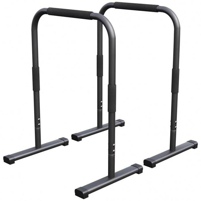 Barres parallèles Gorilla Sports - Hauteur: 94 cm - Coloris : noir