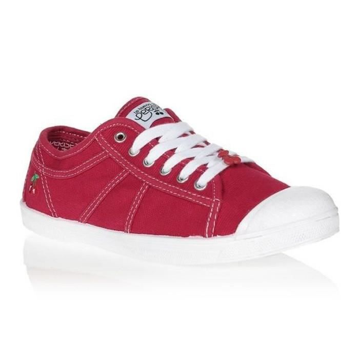 LE TEMPS DES CERISES - Baskets femmes - Basic 02 Rouge