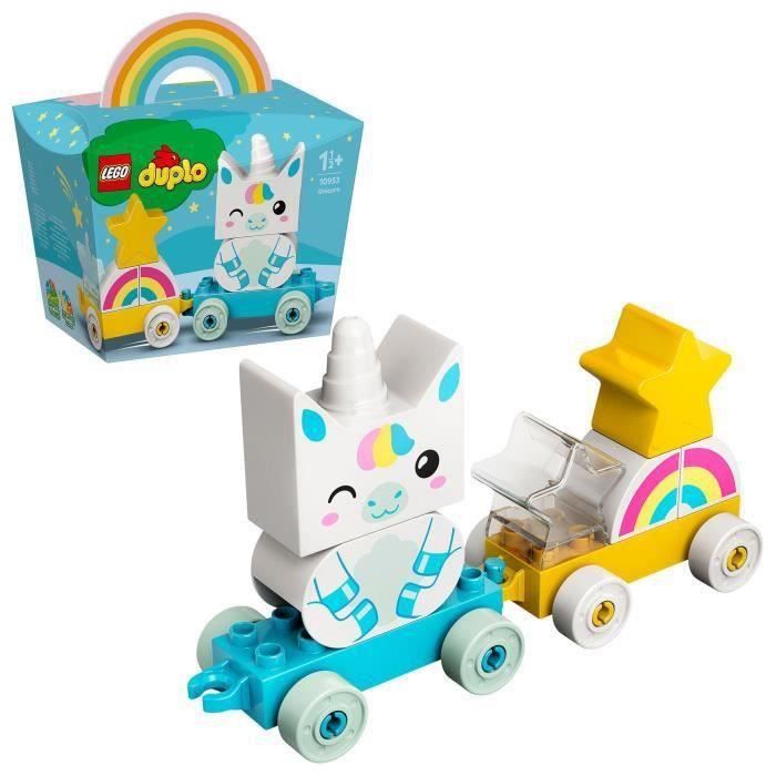 SHOT CASE - LEGO DUPLO 10953 La licorne, jeux de train, jouet pour bébé, 1 an garçon ou fille, jeu de construction