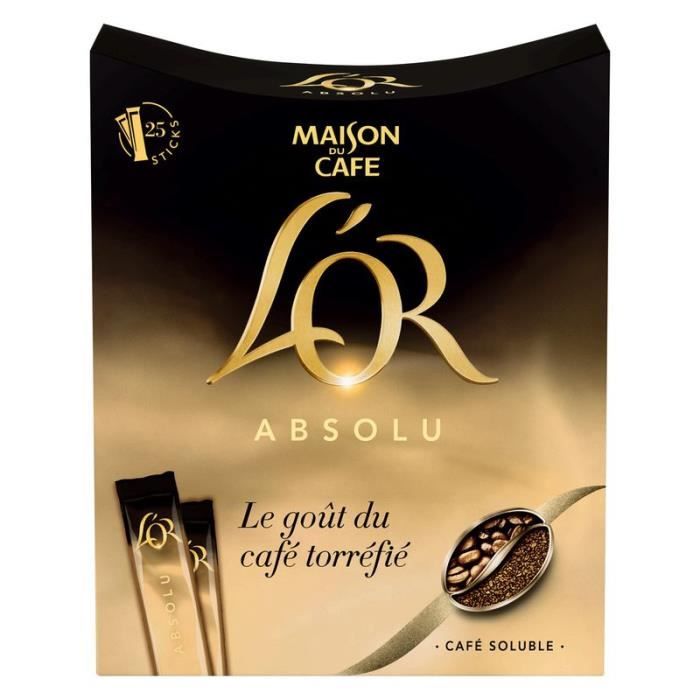 L'Or Absolu - Café soluble - 25 sticks 45g