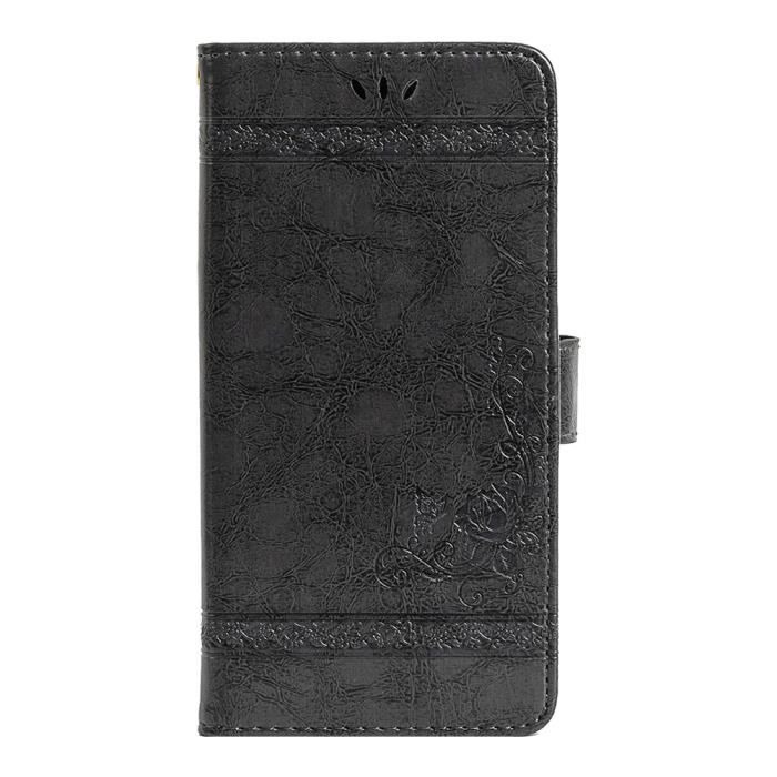 Coque pour Xiaomi Redmi Note 10 Pro/Note 10 Pro Max 6.67-,Luxe PU Cuir Portefeuille Housse avec Magnétique Flip Protection Case-Noir