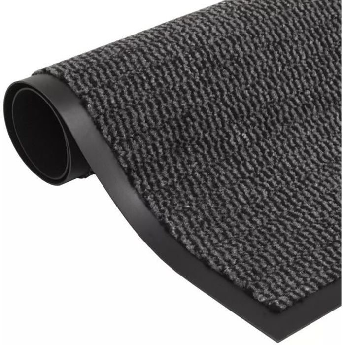 Paillasson Tapis intérieur-extérieur Salonrectangulaire 40 x 60 cm Anthracite
