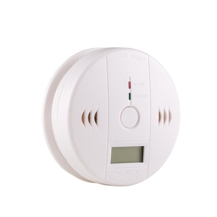 Détecteur de Monoxyde de Carbone CO Gaz portable Surveillance Capteur Empoisonnement Avertissement d'alarme du Testeur