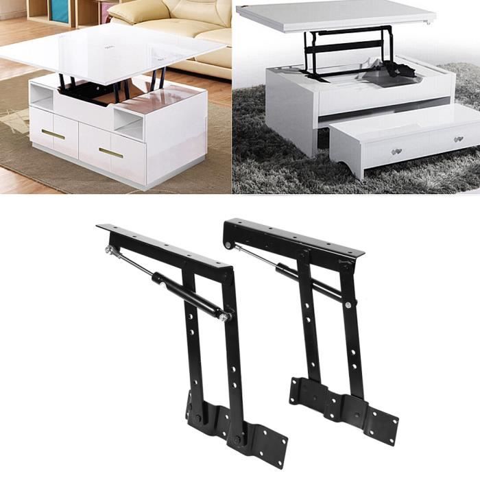 FOR Paire Pliage Ascenseur Mécanisme de Plateau Relevable Lift Up Ressort Charnière pour Table Basse