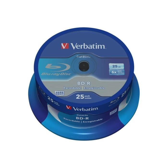 Verbatim DataLife - 25 x BD-R - 25 Go 6x - spindle