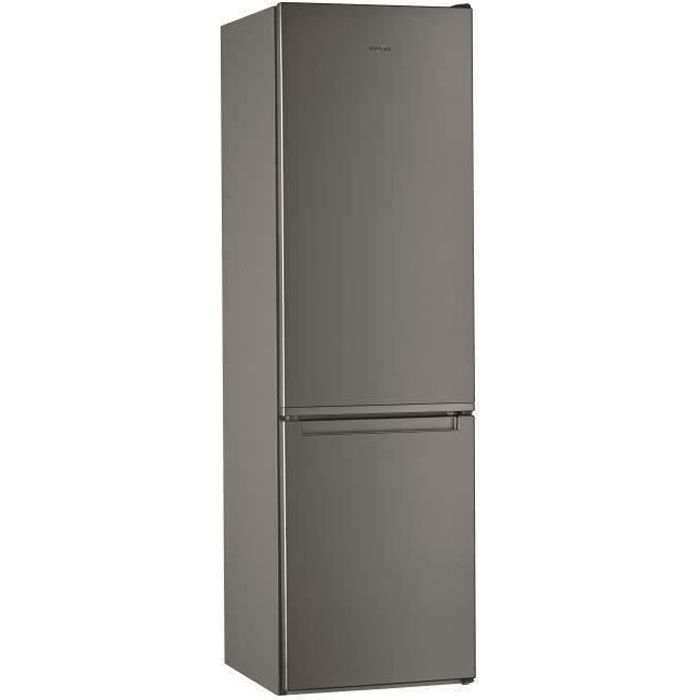 WHIRLPOOL W5911EOX - Réfrigérateur congélateur bas - 372L (261 + 111) - Froid statique - L 59,5 x H 201,1 cm - Inox