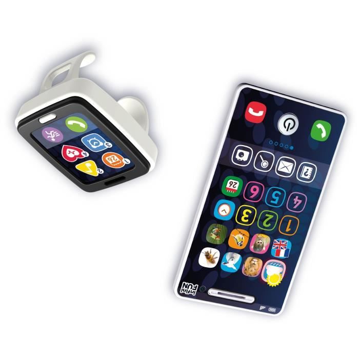 Téléphone et Montre KD Mon Téléphone et sa Montre Fitness Imitation réaliste pour les tout petits
