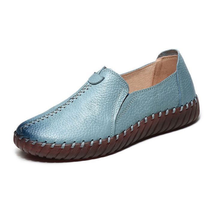 Mocassins Femme à Plateforme - Chaussures D'intérieur Décontractées, Faciles à Enfiler, Pour Toutes Les Saisons