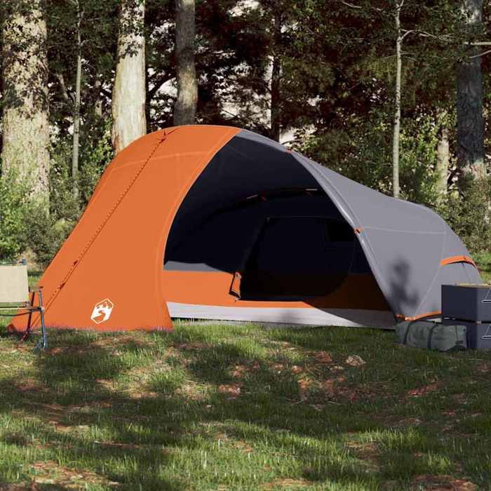 vidaXL Tente de Camping à Dôme 4 Personnes Tente dOmbrage avec Sac de Transport Auvent avec Parois Latérales Abri de 94729