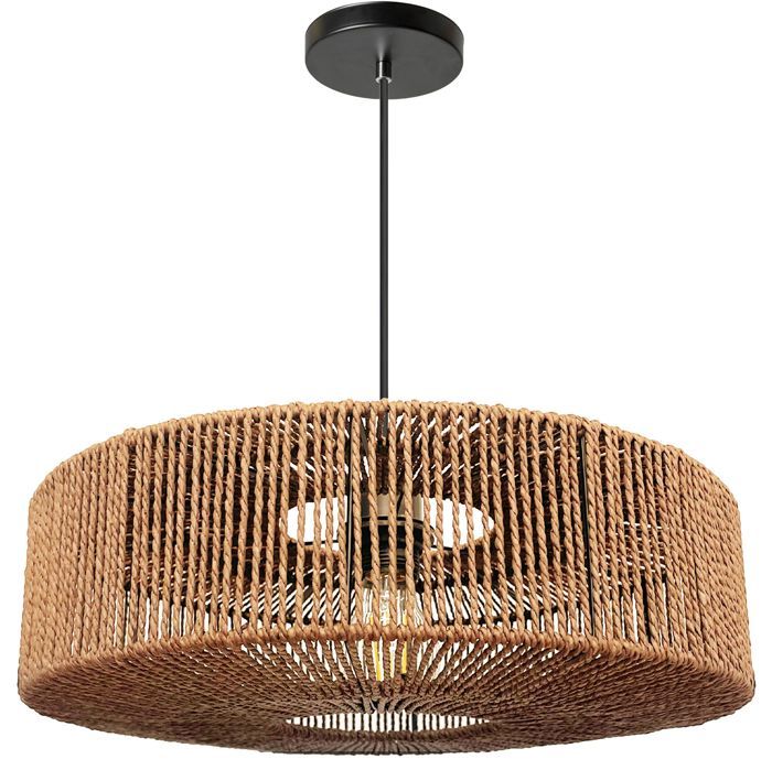 Lampe Suspendue De Plafond Toolight Boho App1484-1Cp Suspenion Beige 40 X 40 X 12 5 Cm