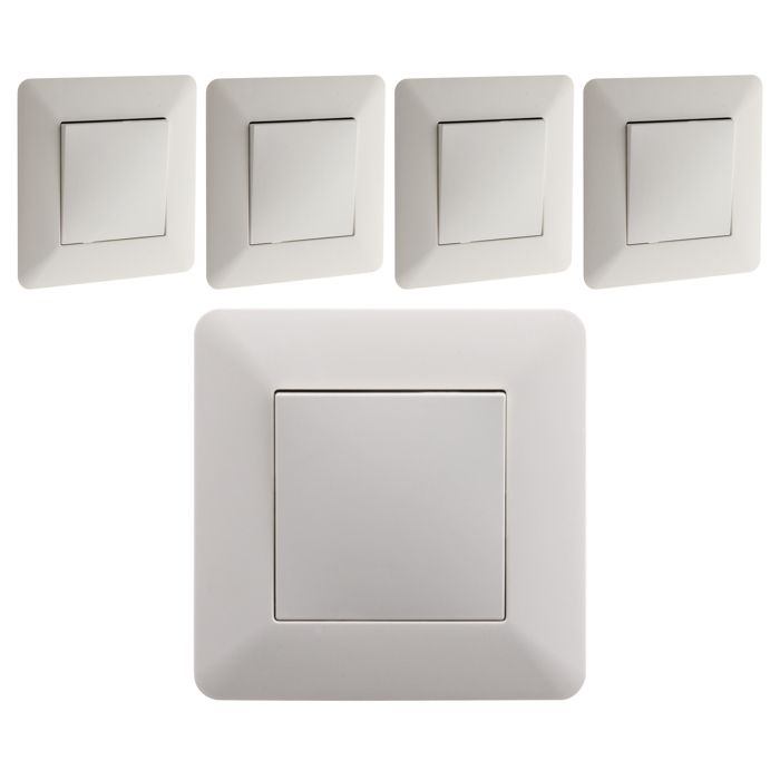 067017 Interrupteur ou va-et-vient Céliane Surface tactile avec neutre 1000 W - blanc - professionnel 067017 Interrupteur ou va-et-vient Céliane Surface tactile avec neutre 1000 W - blanc - professionnel