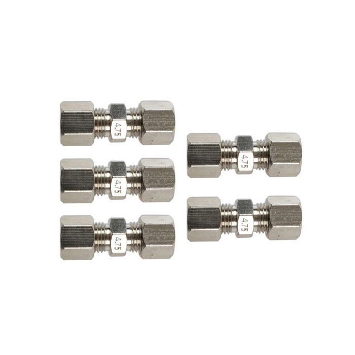 10Pcs Connecteur De Ligne De Frein 4,75mm 3/16" - Raccords Écrou Cuivre Pour Conduite Frein Voiture