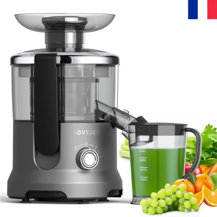 Extracteur de jus 800WGoulotte dalimentation de 3 inch3vitesses à la modeProtection contre la surchauffeRendement en jus de - Inkbird