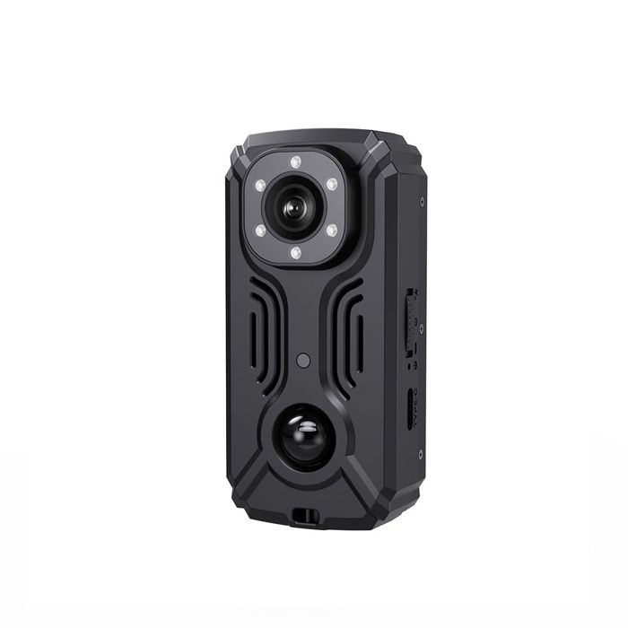 Caméra miniature résolution 2K Wi-Fi objectif grand angle 120° vision nocturne capteur PIR batterie 2000 mAh portable noir