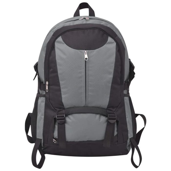 Sac à dos de randonnée - vidaXL - 40 L - Noir et gris - 32x22x53 cm - Imperméable - Polyester 600D Sac à dos de randonnée - vidaXL - 40 L - Noir et gris - 32x22x53 cm - Imperméable - Polyester 600D