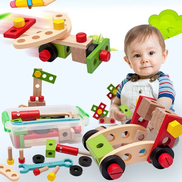 Mousehouse Gifts – Boîte à Outils Hibou En Bois – 12 Pièces – Marteau, Tournevis, Vis, Chevilles – Dès 3 Ans – Jeu D'imitation