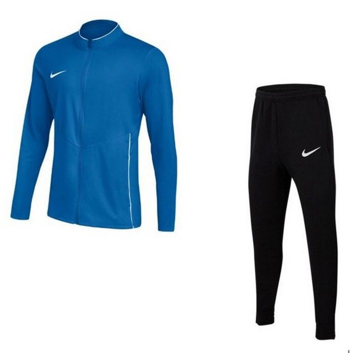 Jogging - NIKE - Dri-FIT Swoosh - Bleu et Noir - Veste zippée col montant - 100% polyester respirant