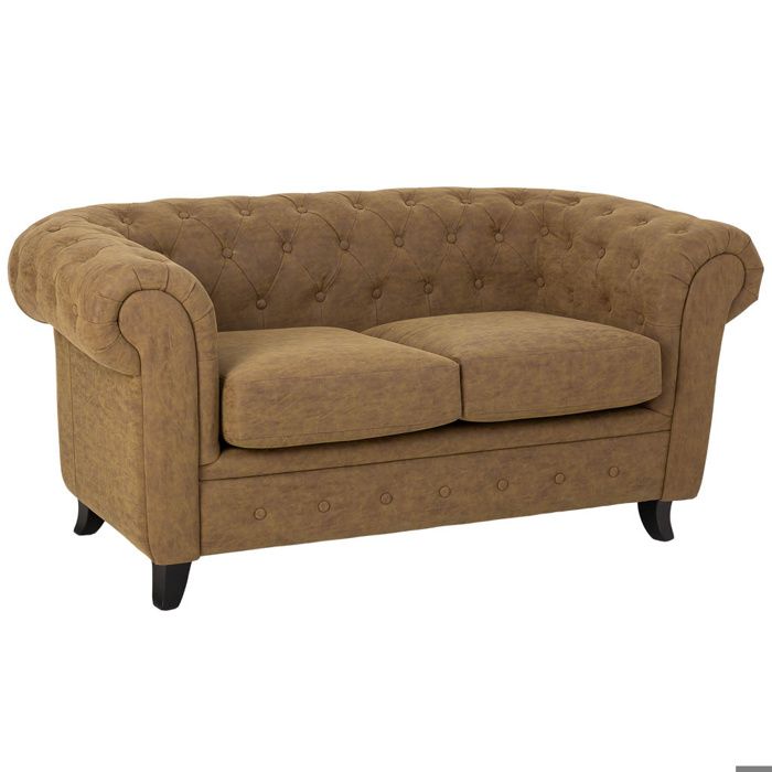 Canapé chesterfield 2 places 160 x 82 x 76h cm Canapé chesterfield 2 places 160 x 82 x 76h cm