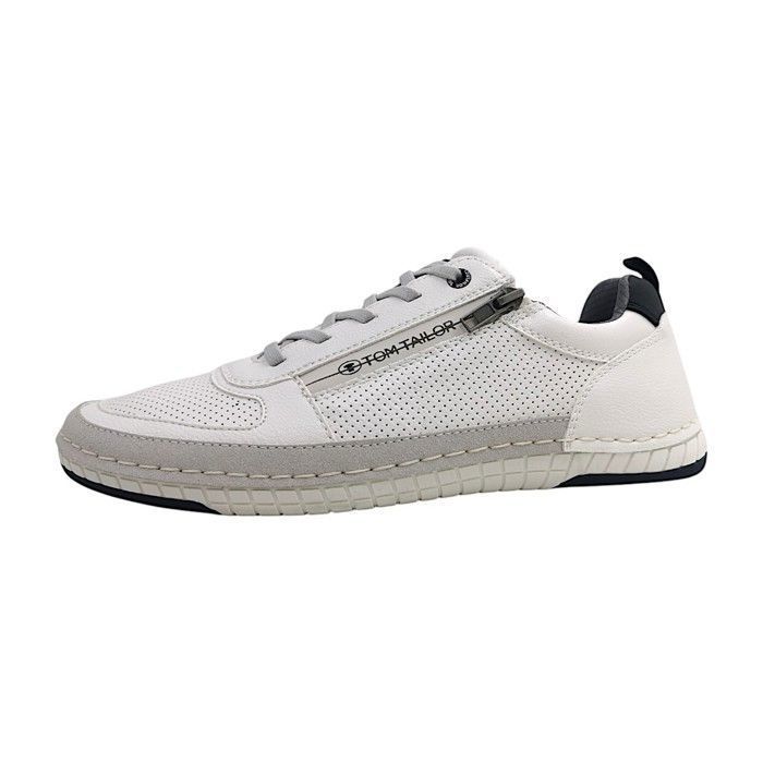 Hommes Tom Tailor chaussure à lacets sportive  Textile Lacets Plat - white