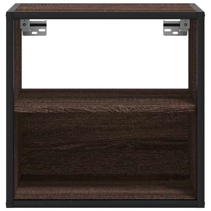 Cabinet de Lit Moderne Brun Table de chevet/nuit avec rangement murale chêne marron 40x31x39 5 cm CC3957