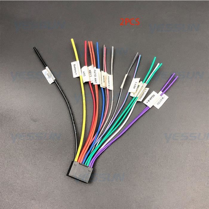 Adaptateur ISO Pour Autoradio Pioneer - Câble 16 Broches Vers 8 Broches - Plug & Play