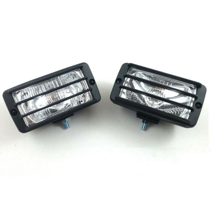 2 Phares Anti-Brouillard Paire Universels Automobile Van Caravane 4x4 12v Suv