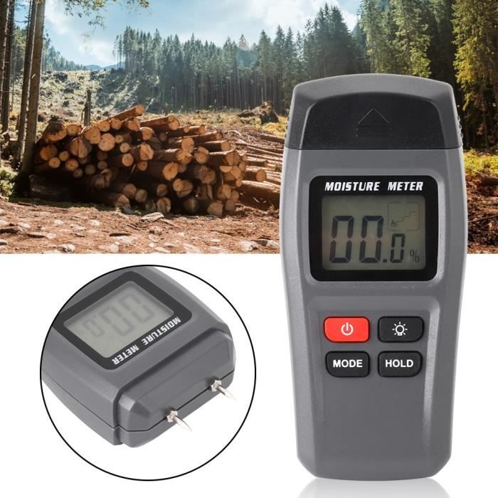 EMT01 Mesure numérique de l'humidité du bois Testeur d'humidité 